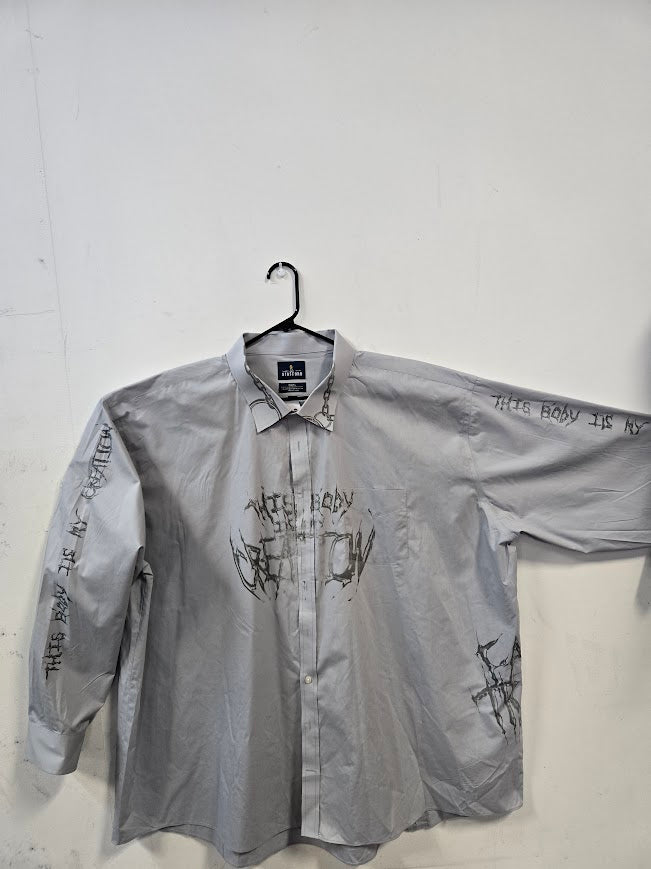 My Creation Grey Button Up