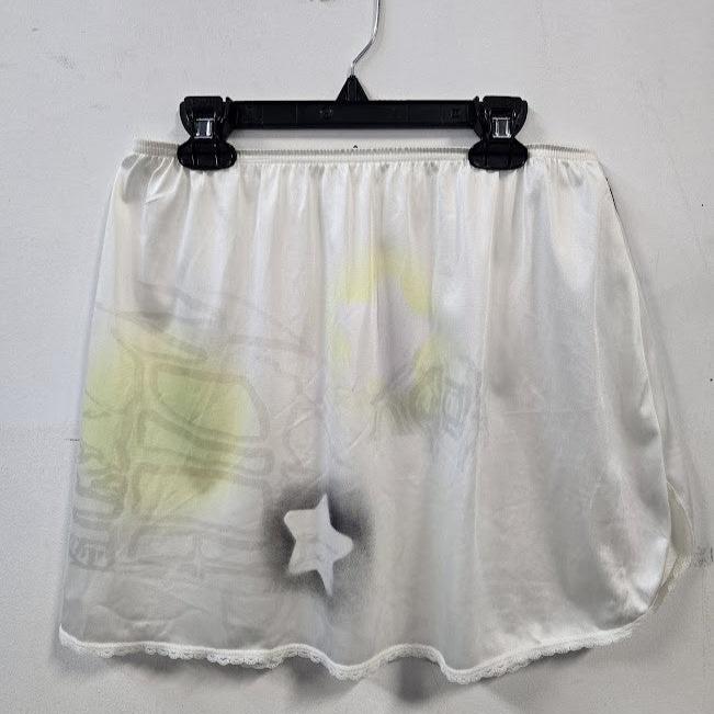 Abstract Slip Mini Skirt