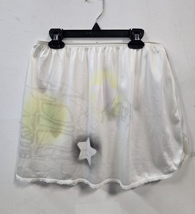 Abstract Slip Mini Skirt