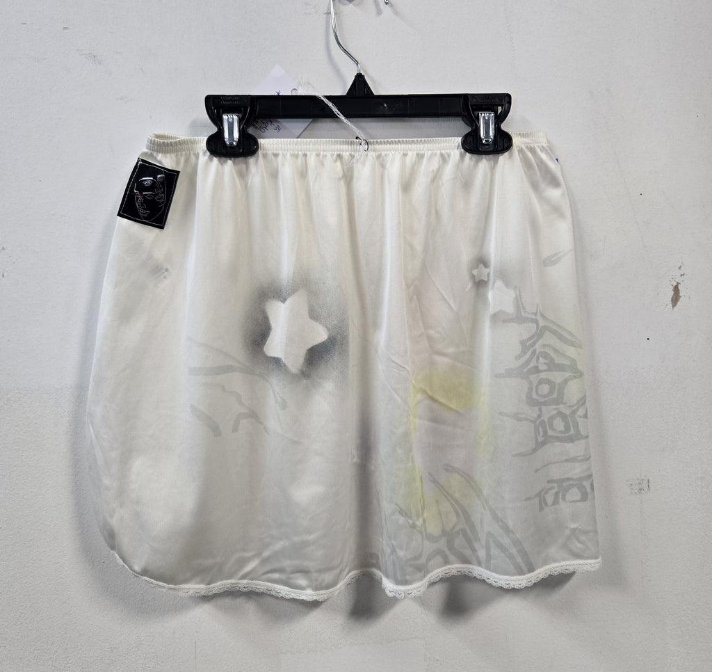 Abstract Slip Mini Skirt