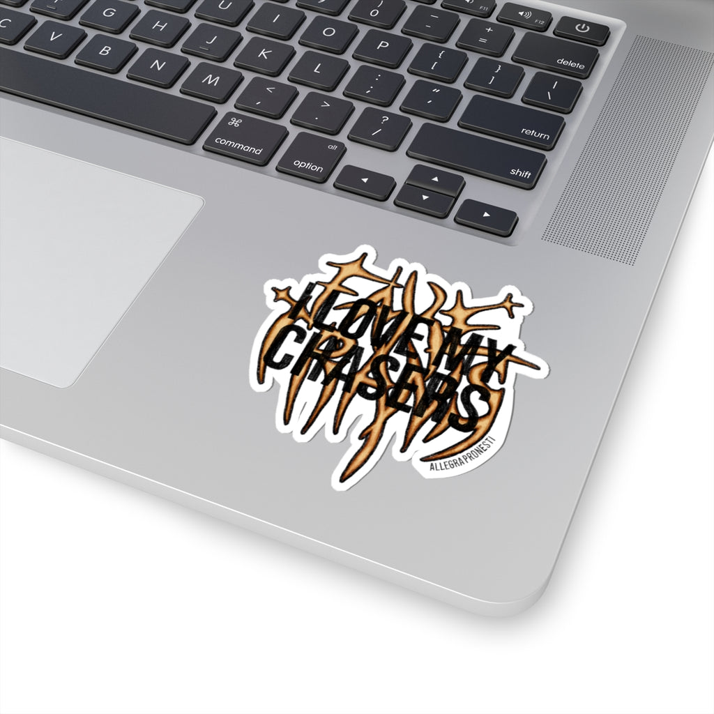 I Love My Chasers Heavy Metal Sticker