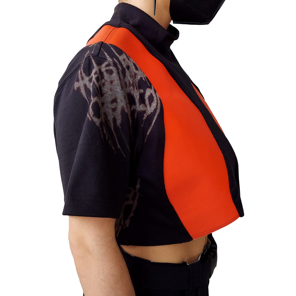 Black x Orange Hole Shirt