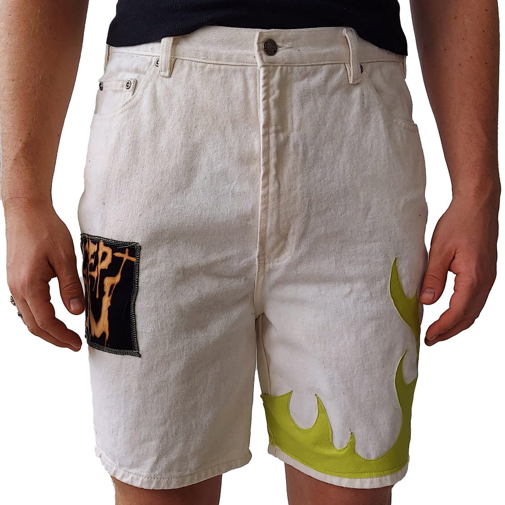 Green Flame Shorts