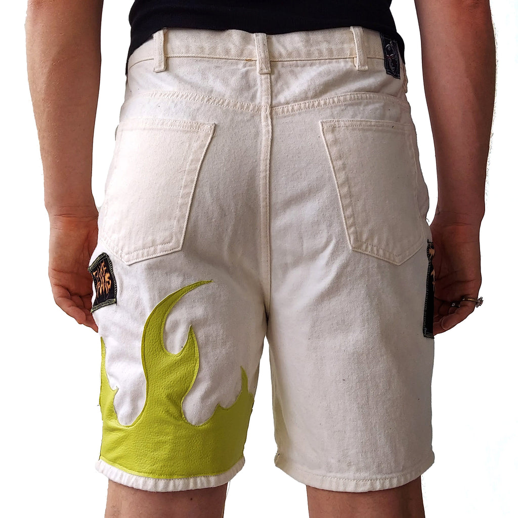 Green Flame Shorts