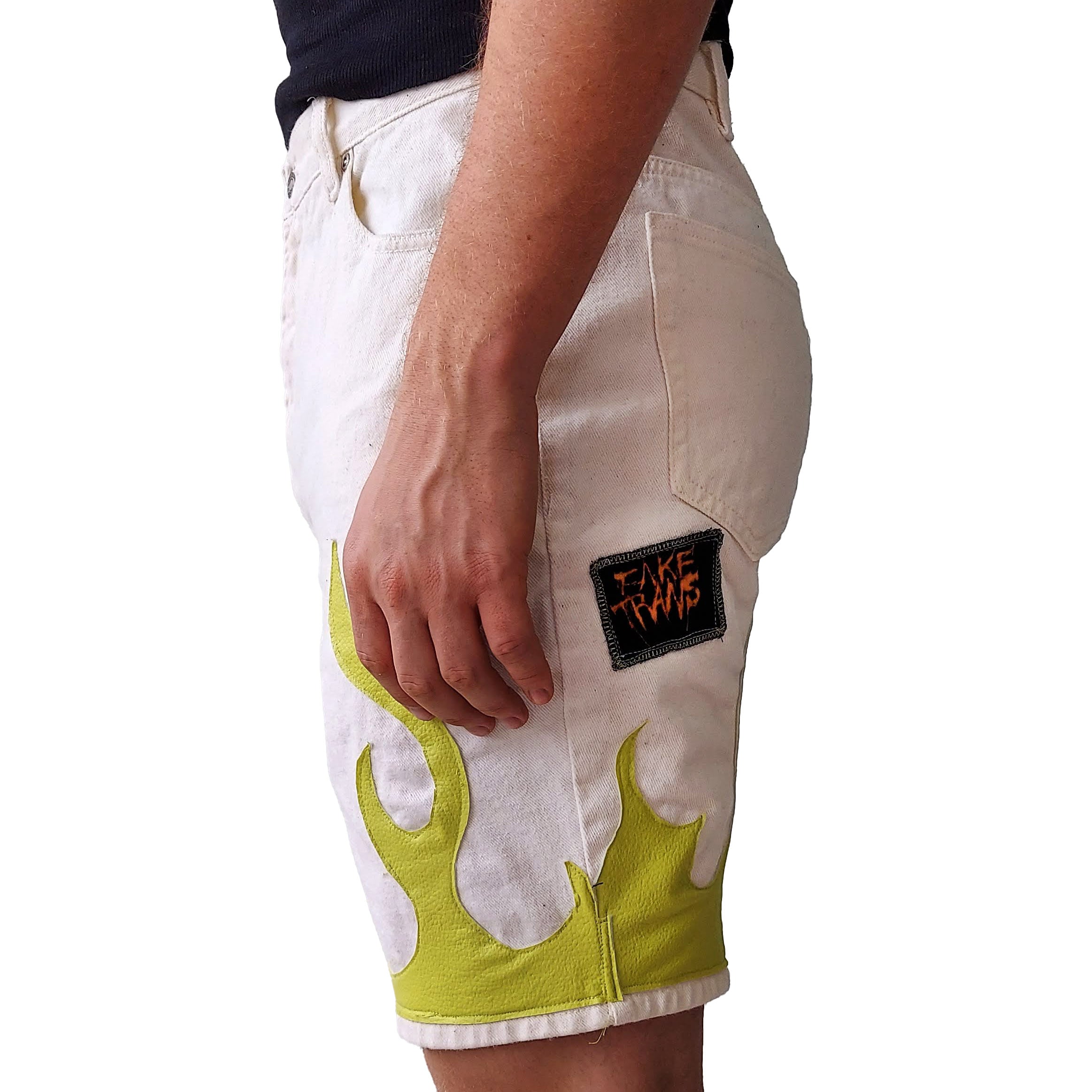 Green Flame Shorts