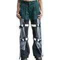 Green x Black Strap Pants
