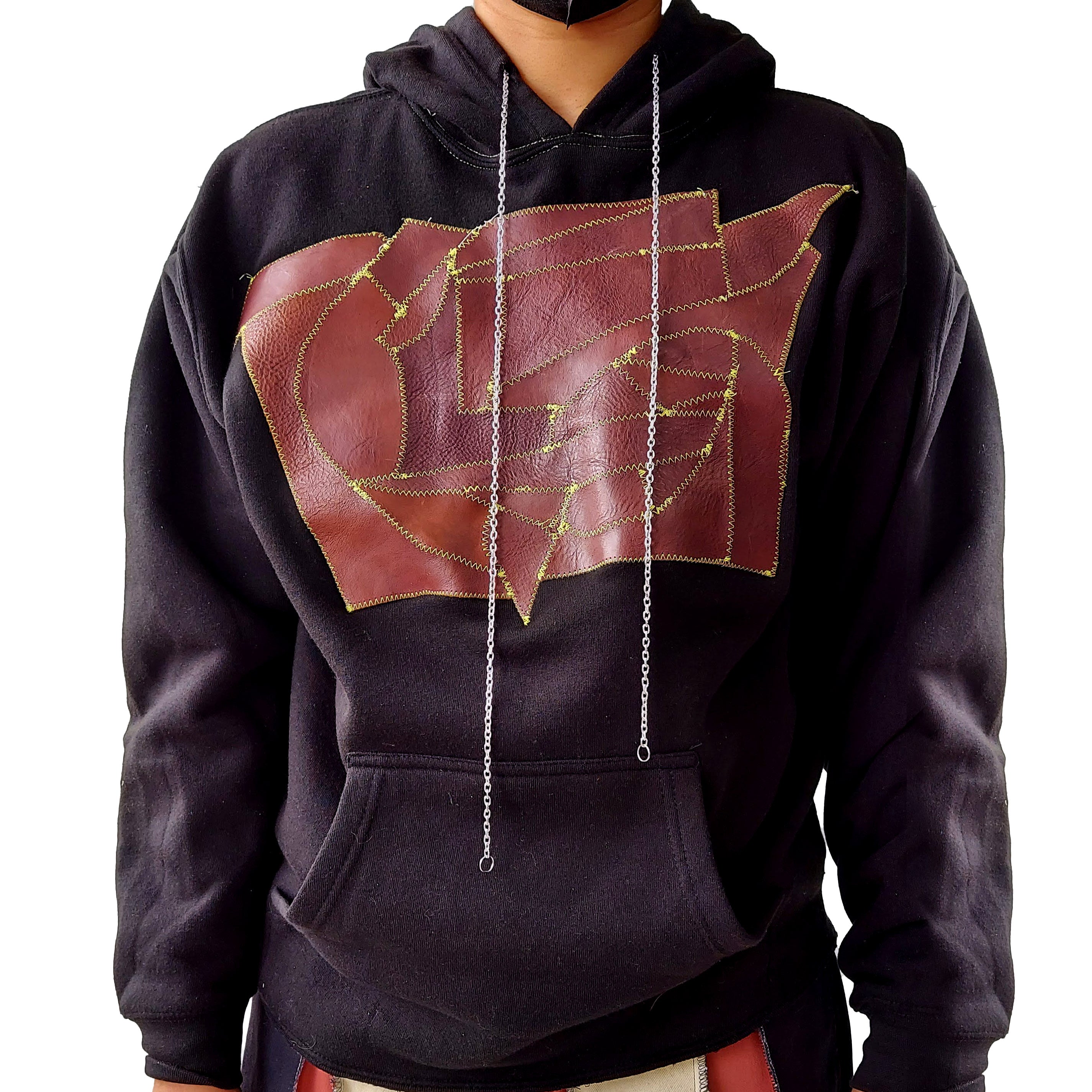 Purple Patchwork Hoodie