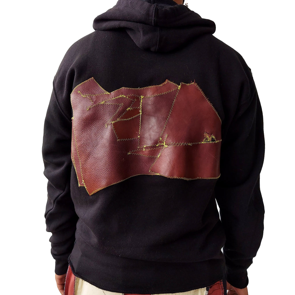 Purple Patchwork Hoodie