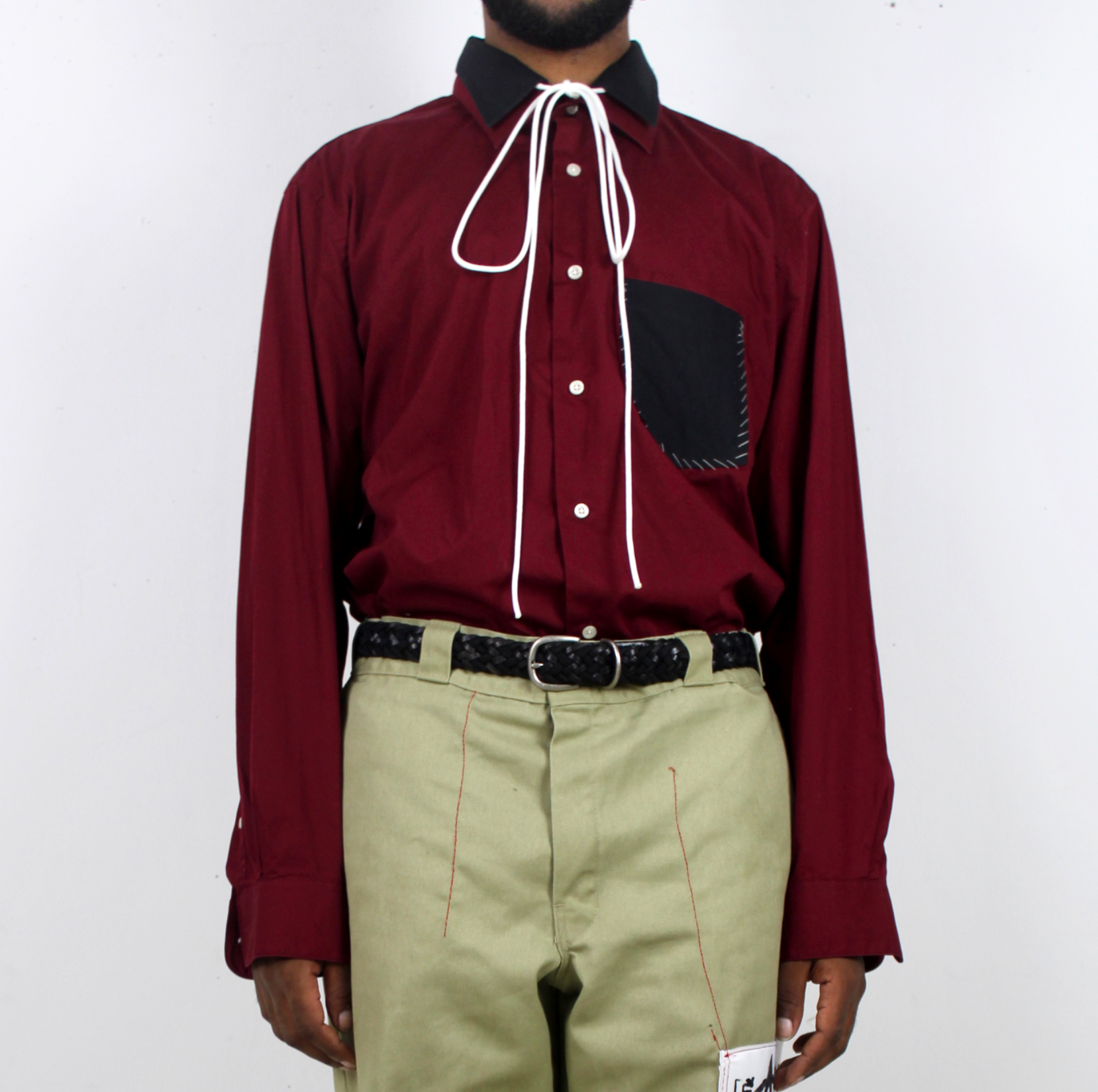 Double Collar Button Up