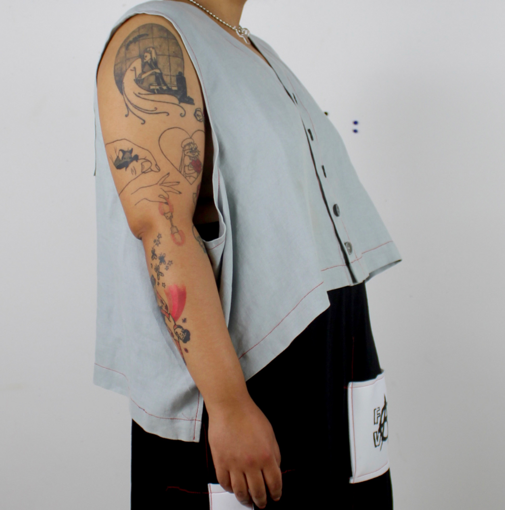 FV Logo Pastel Blue Vest