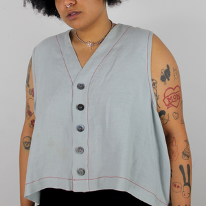 FV Logo Pastel Blue Vest