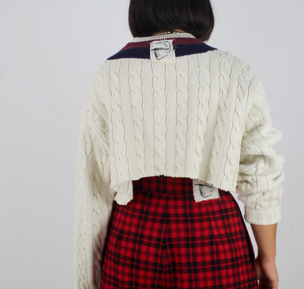 Knit Varsity Crop