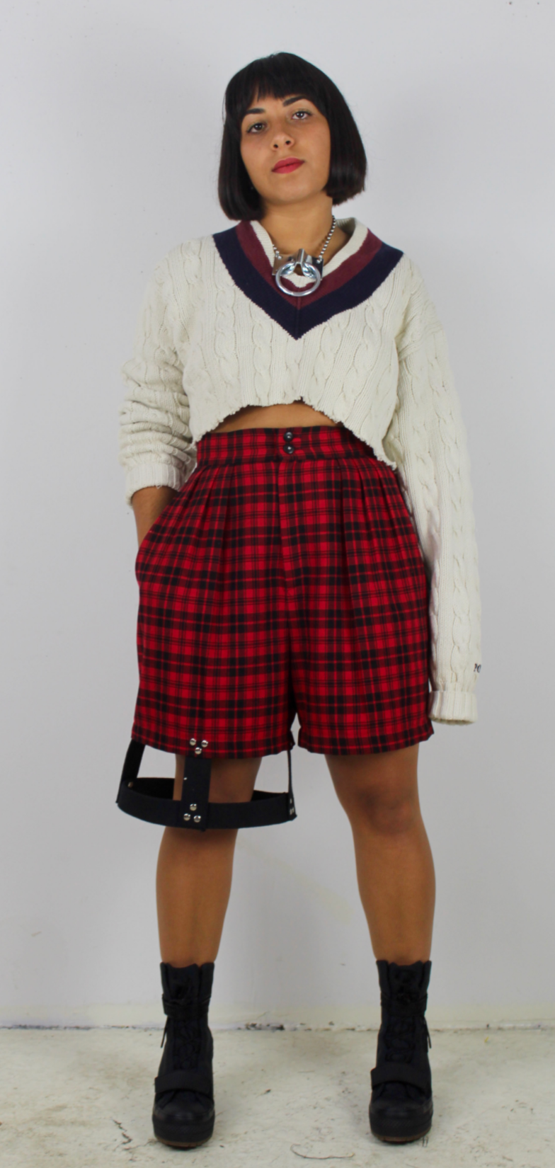 Knit Varsity Crop