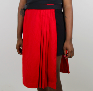 Wool Red Skirt